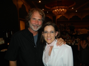 Amy with Parker Stevenson who acted as Frank Haredy on the Hardy Boys television show in the 1970s.
